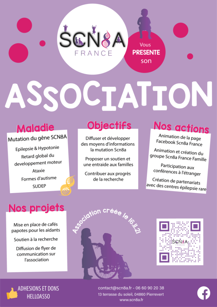 Affiche de l'association SCN8A