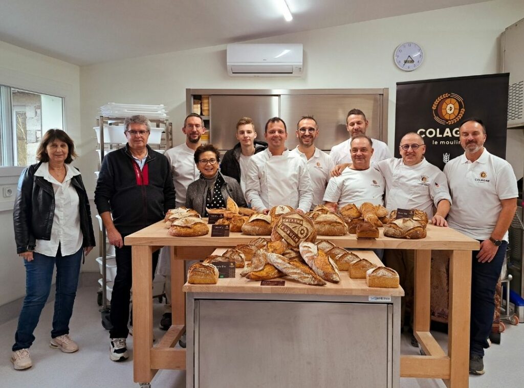 Photo de groupe formation farine de meule et cœur de céréales
